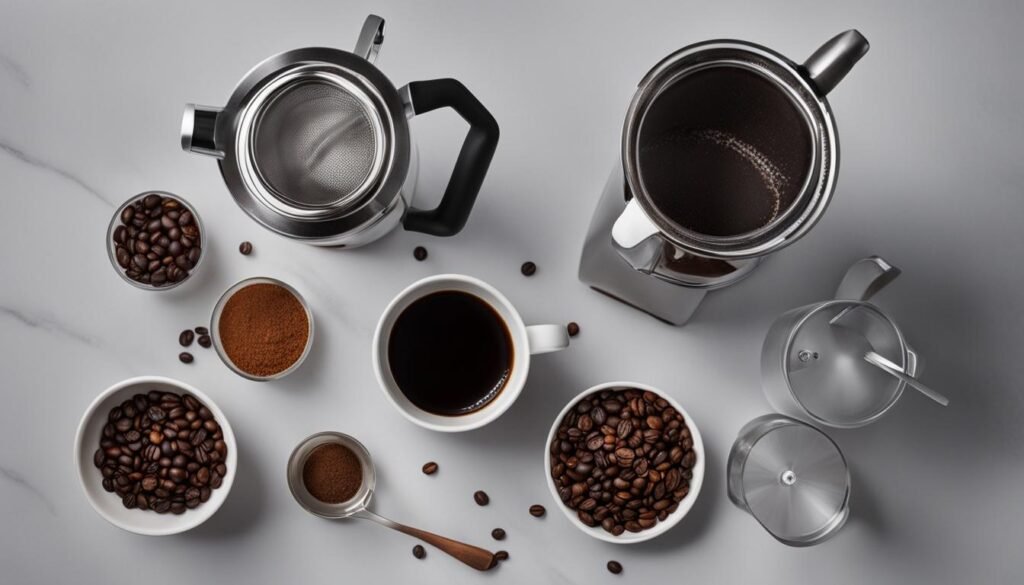 French Press Coffee Brewing