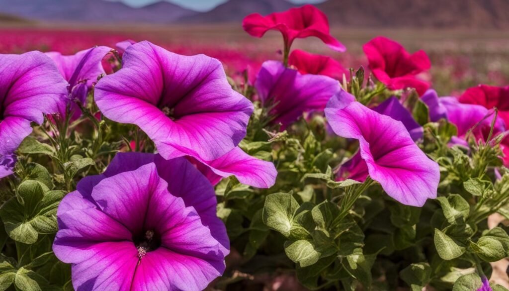 Petunias in hot climates