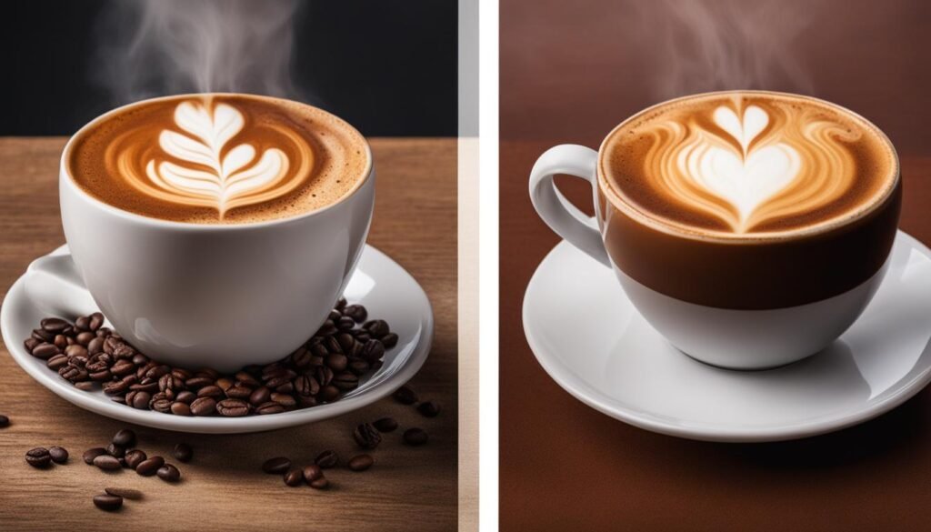 Varying Caffeine Levels in Cappuccino and Coffee