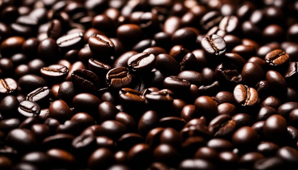 coffee beans and ground coffee
