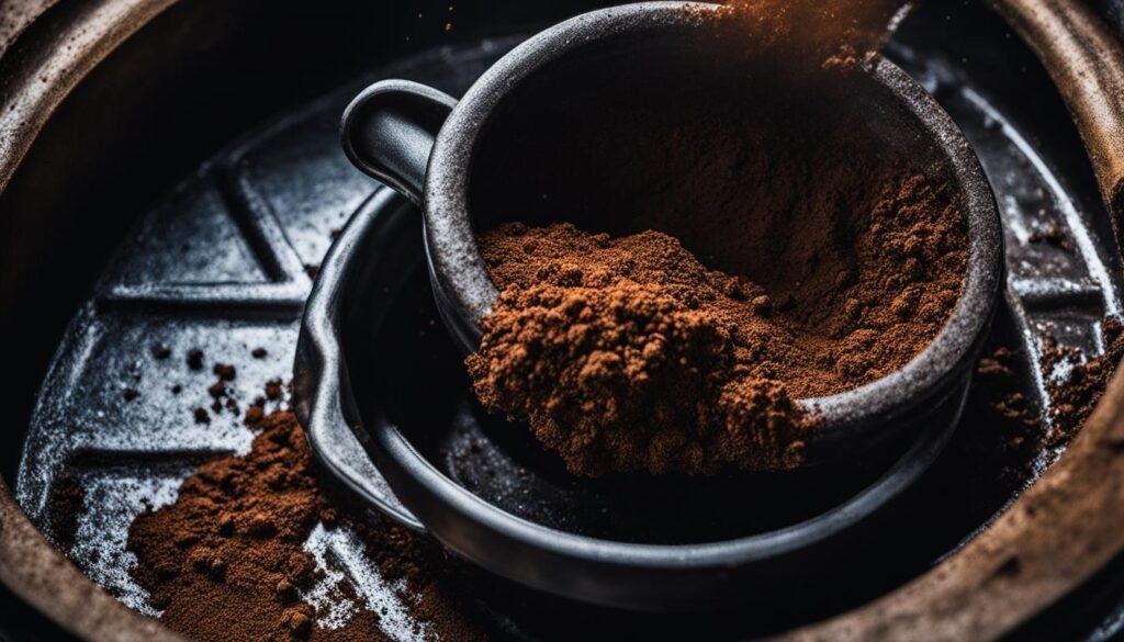 coffee grounds and drain maintenance