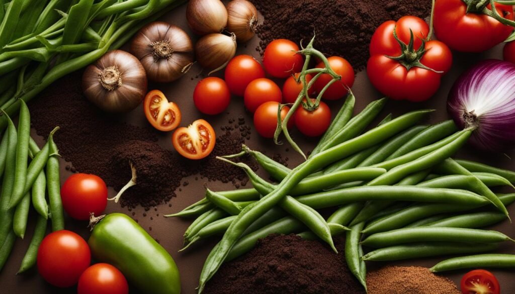 coffee grounds for different vegetable crops