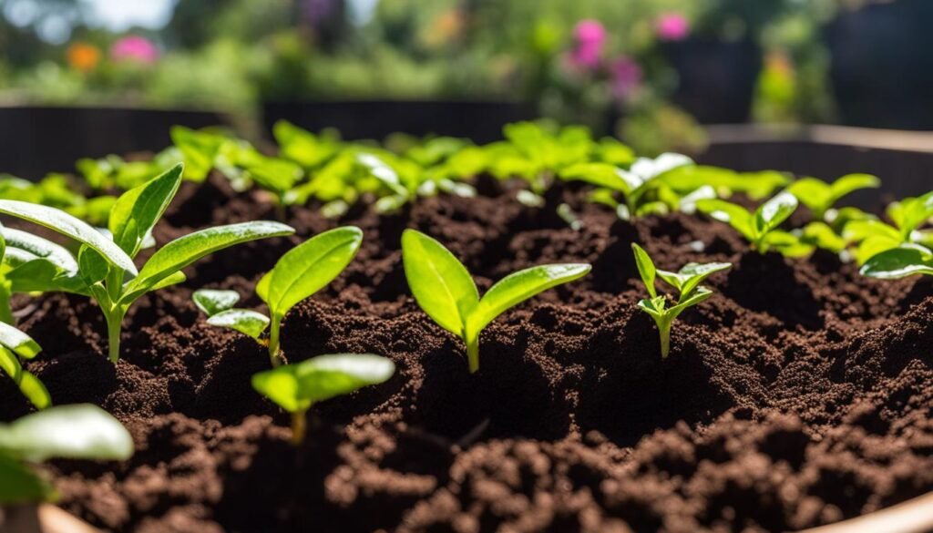 coffee grounds for soil enrichment