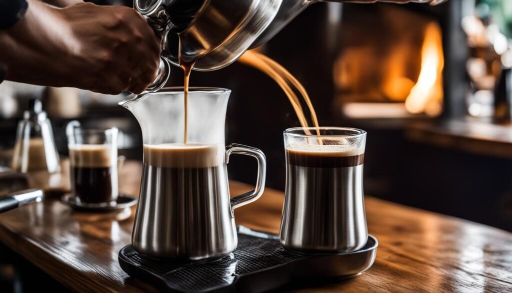 latte-making-process
