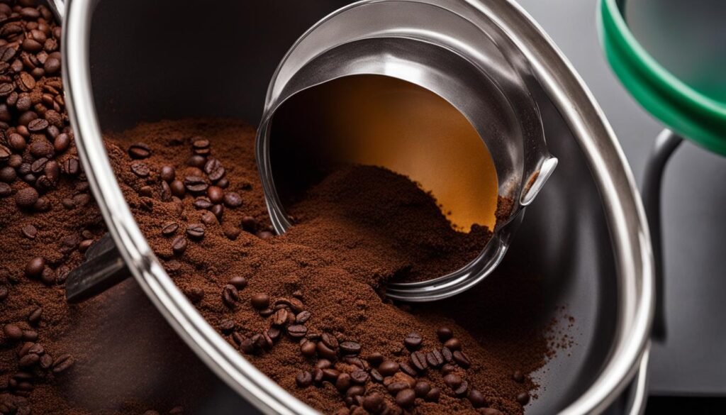 preventing drain clogs from coffee grounds
